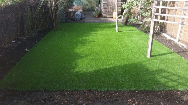 east london artificial grass installation