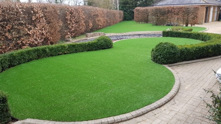large Artificial grass garden