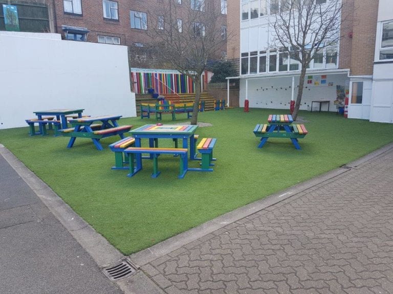 Primary School Artificial Grass Installation