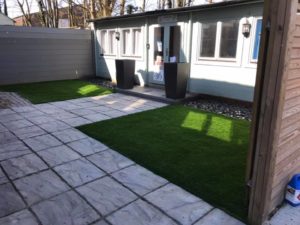 Artificial lawn for commercial premises