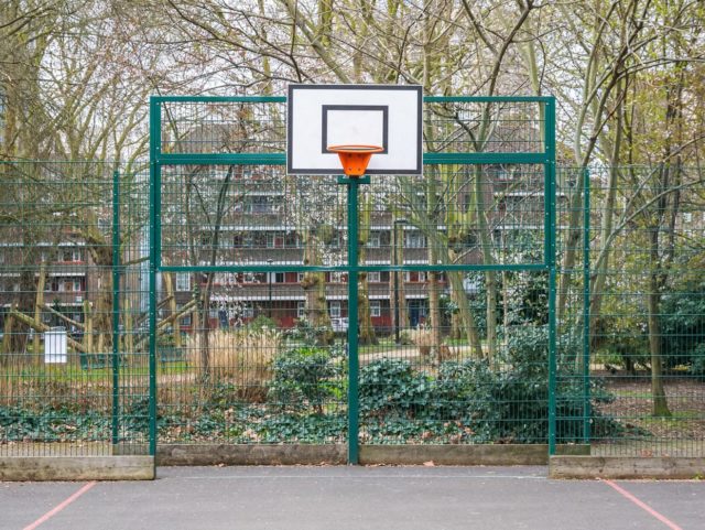 basketball court fence