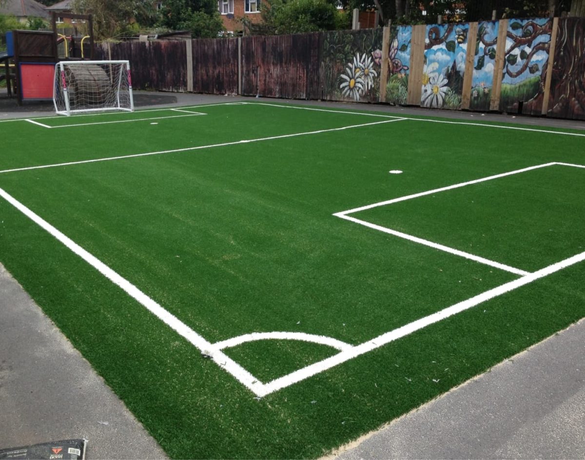 small football field scaled