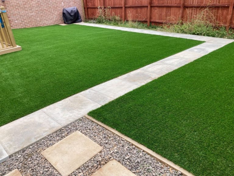 Overgrown garden solution in Gloucester with Trulawn Grass