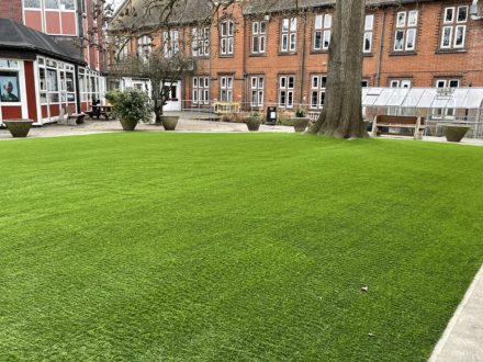500sqm of Trulawn Prestige artificial grass installation in Kent