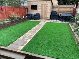 Artificial grass with path in York