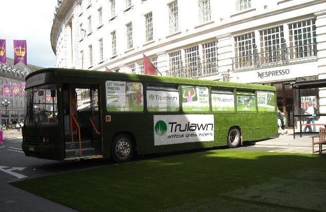 Artificial Grass Bus Regent Street London