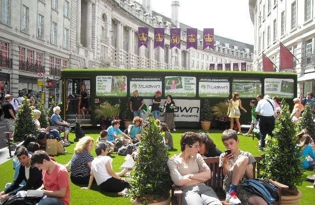 Fake Grass Bus Regent Street