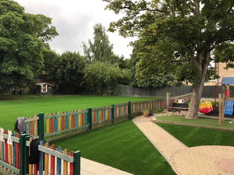 Surrey Primary School artificial grass installation