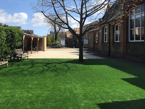Herne Bay Junior School artificial grass installation