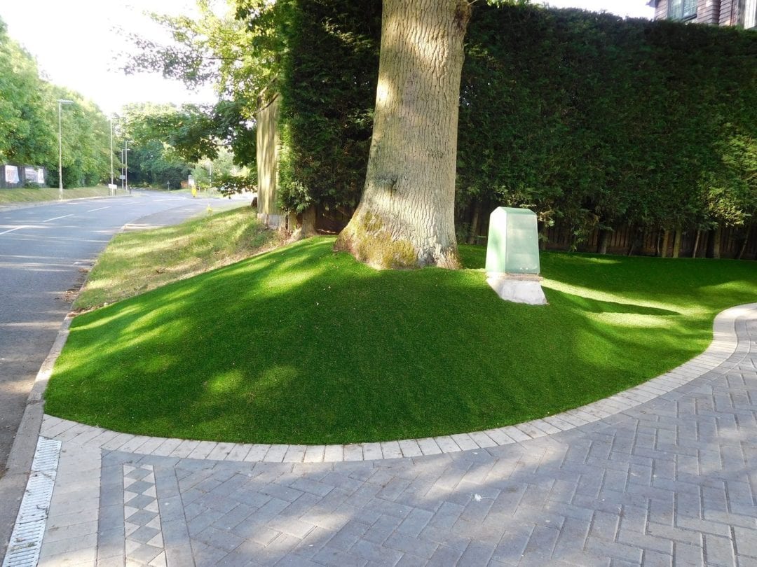 yately artificial grass installation