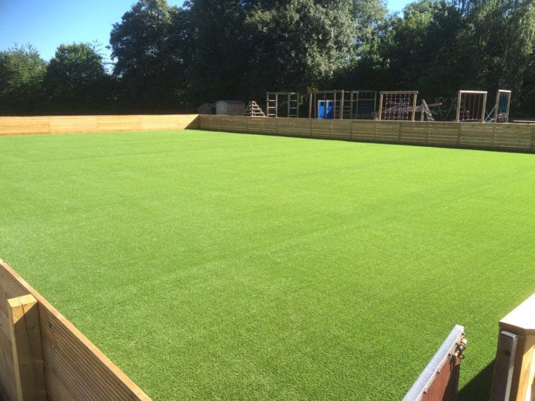 primary school artificial grass football field