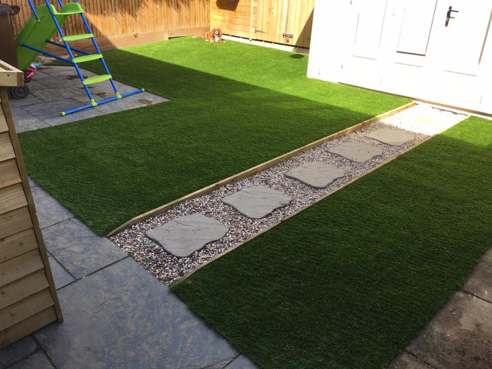 andover artificial grass installation