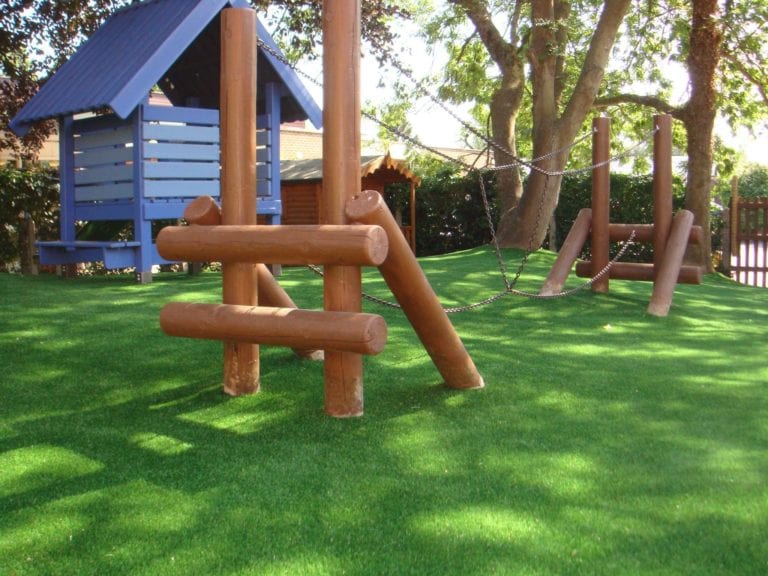 pre-school artificial grass installation