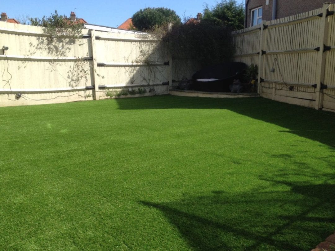 artificial grass patio replacement