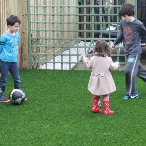 Child Safe Artificial Lawn Example